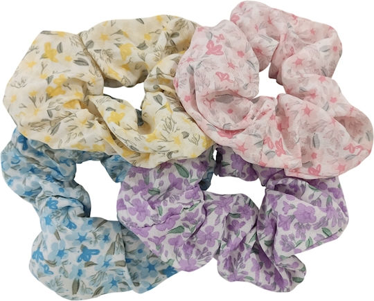 Novita Damen Haargummi Blumen Gelb