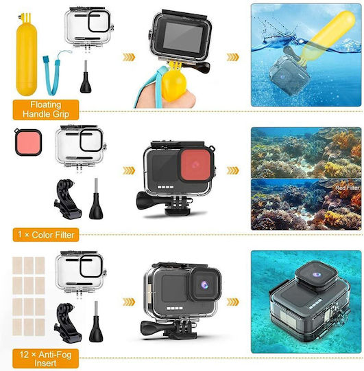 Water Shield Ultra Комплект GoPro Hero 9 10 11 12 13 Черен