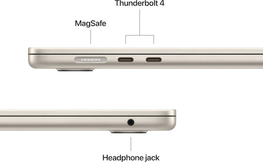 Apple MacBook Air 15.3" IPS Retina Display (M5-10-Core/32GB/512GB SSD/10-Core GPU) Starlight (International English Keyboard)