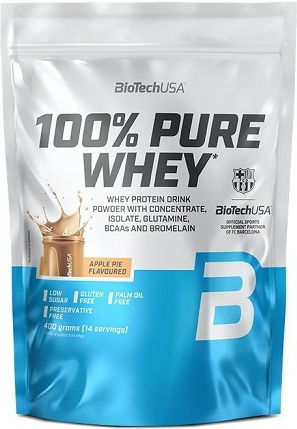 Biotech USA 100% Pure Whey Πρωτεΐνη Ορού Γάλακτος Χωρίς Γλουτένη με Γεύση Bourbon Vanilla 400gr