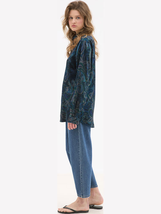 Long Sleeve Blue Shirt