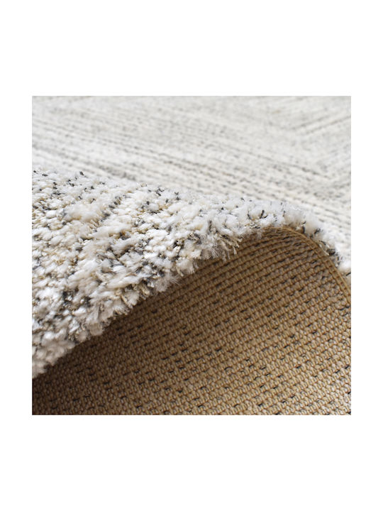 Shaggy Geometric 210x300cm Cream Grey