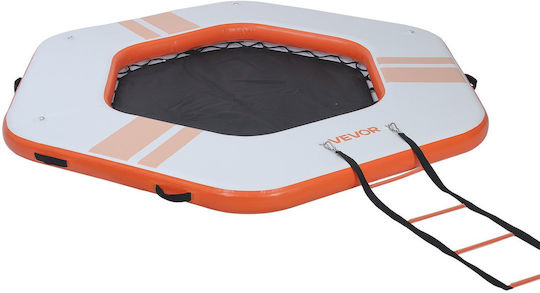 Vevor Saltea Gonflabilă Pentru Plajă Cu Mânere Portocalie 260x260cm