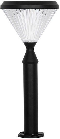 GloboStar Veggie Ηλιακό Φωτιστικό Δαπέδου Κολωνάκι 10W 500lm Ψυχρό Λευκό 6000K με Φωτοκύτταρο IP65 26x26x60εκ.