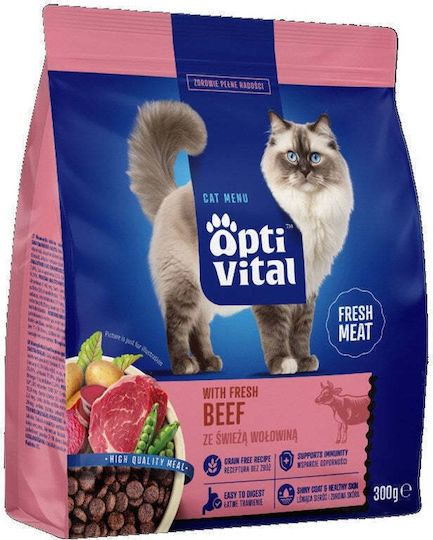 Trockenfutter für Katzen mit Rindfleisch 0.3kg