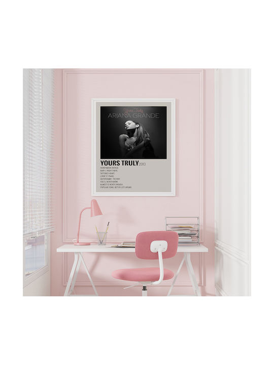 Music Poster Yours Truly Ariana Grande Ms739 30cm X 40cm Μαύρη Ξύλινη Κορνίζα