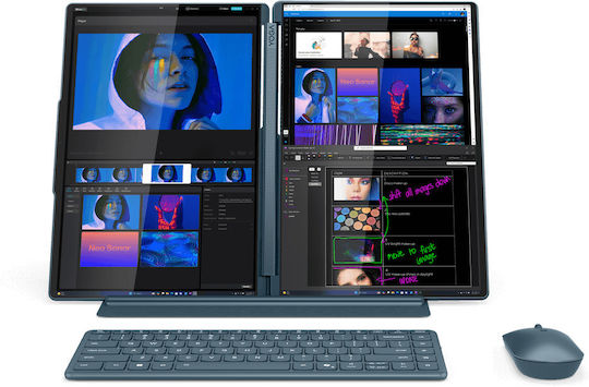 Lenovo Yoga Book 9 14IAH10 14" OLED Touchscreen 120Hz (Ultra 7-255H/32GB/1TB SSD/W11 Home) Lenovo YOGA 14-inch Sleeve Tidal Teal (GR Keyboard)