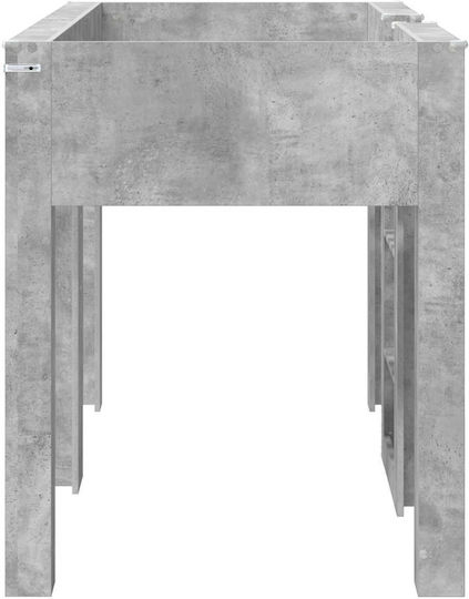 Kinderbett Koje Einzeln Grau für Matratze 75x190cm