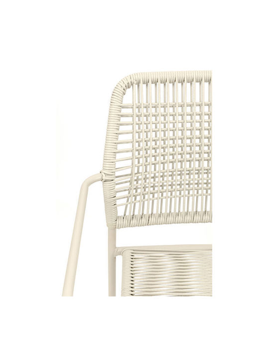 Metallic Dining Room Chair Gray 54x57x84cm