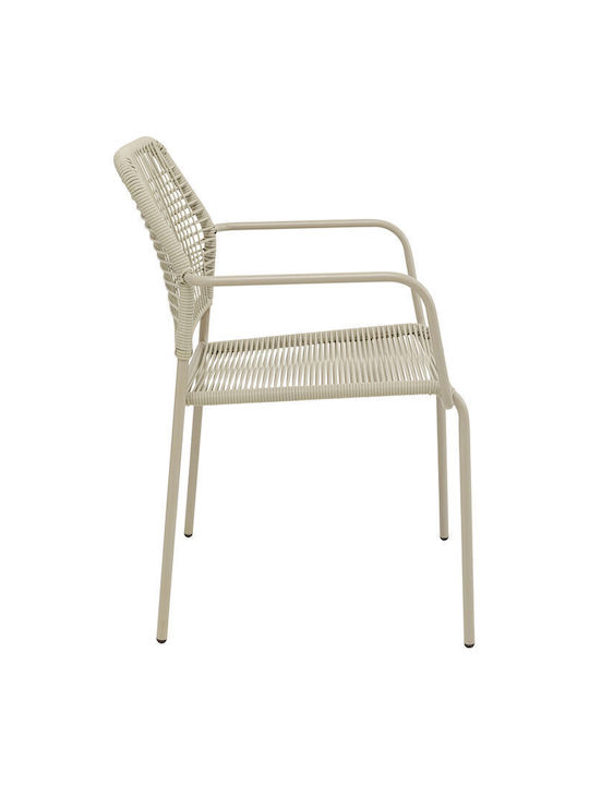 Metallic Dining Room Chair Gray 54x57x84cm