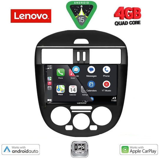 Digital IQ Car Audio System for Nissan Tiida 2013-2023 with A/C Bluetooth USB AUX WiFi GPS Apple CarPlay Android Auto with 9" Touch Screen