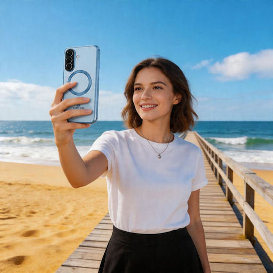 Tech-Protect Magflex Rückseite Umschlag aus Silikon Himmelblau für Galaxy A57