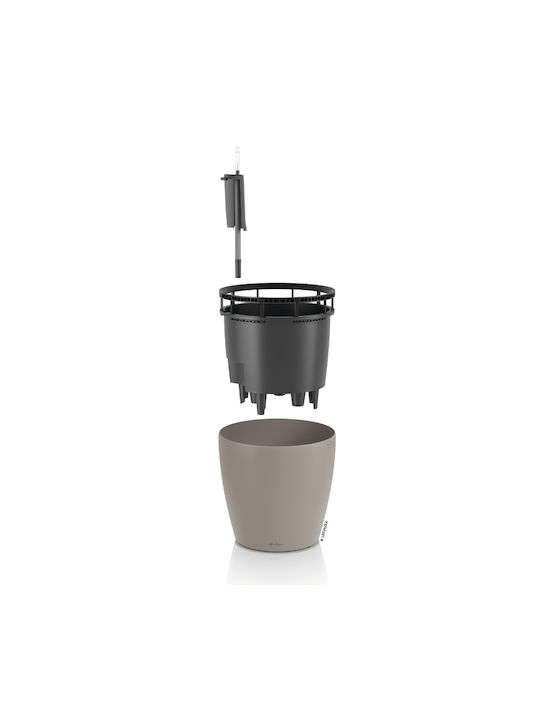 Lechuza Classico LS Self-Watering Flower Pot Sand Brown 49x49x46cm