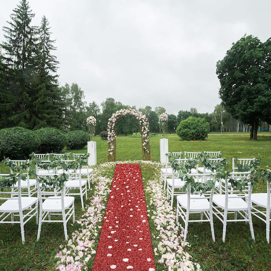 Red Expo Carpet Events 75 X 900 Cm Glitter Adhesive Tape Engagement Indoor Outdoor Church Decoration