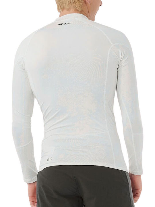 Rip Curl UPF 50+ Men Long Sleeve Sun Protection Shirt White
