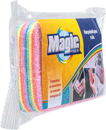 Multilayer Mikrofaser-Küchenschwämme Regenbogen Doly Magic Fiber