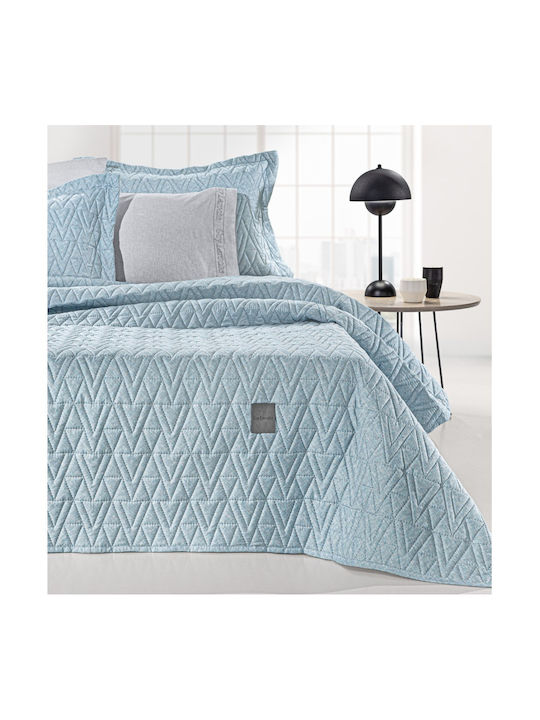 Guy Laroche Kylian Kylian Tagesdecken Set Halbdoppel aus Polyester Denim 180x240cm 2Stücke