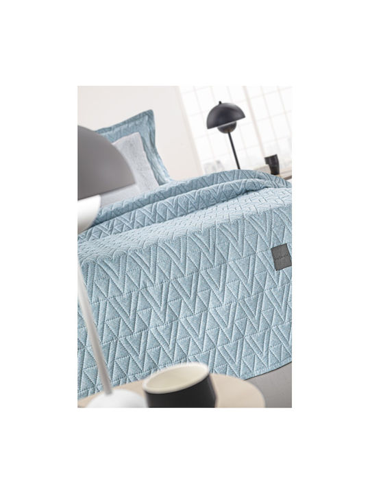 Guy Laroche Kylian Kylian Tagesdecken Set Halbdoppel aus Polyester Denim 180x240cm 2Stücke