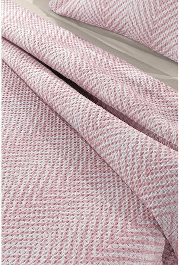 Guy Laroche Vera Vera Set Coverlet Semi-Double from Polyester Pudra 180x240cm 2pcs
