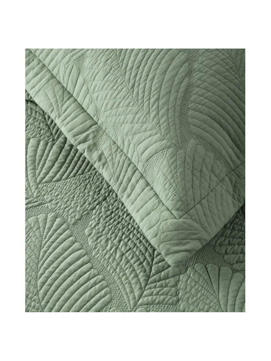 Kentia Infinity Double Coverlets Set Cotton Mint Green 230x250cm 3 Pieces