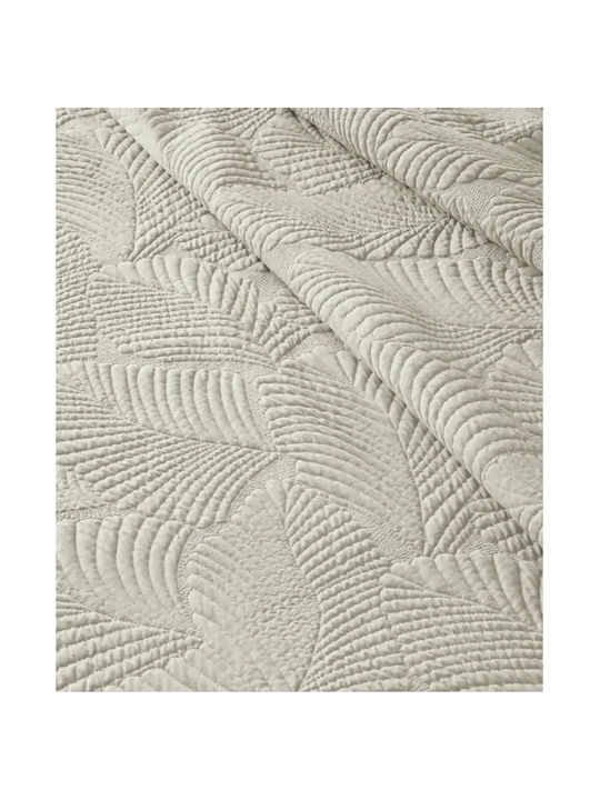 Kentia Infinity Tagesdecken Übergröße Baumwolle Beige 230x250cm 3Stücke