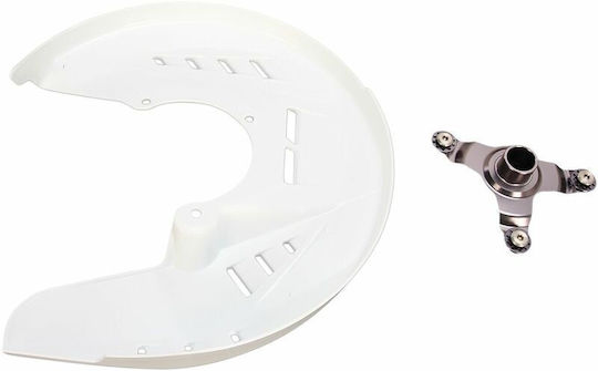 Ufo Protective Front Disc Brake Cover Plastic Dc01002-041 Kawasaki Kx 250 F 13-20 Kawasaki Kx 450 F 13-18 White