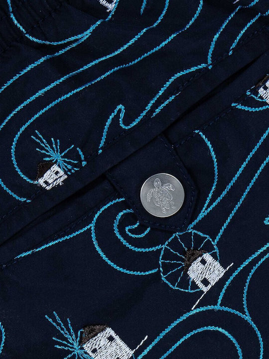 Men's Swimwear Shorts Blue with Patterns