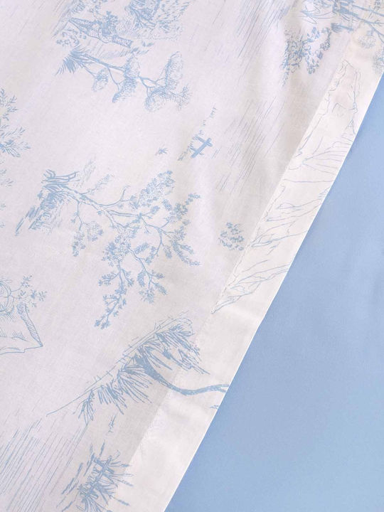 Aigaion Landscape Bed Sheet Set With 2 Pillowcases Double With Rubber Hugger 160x200+35cm 3 Pieces