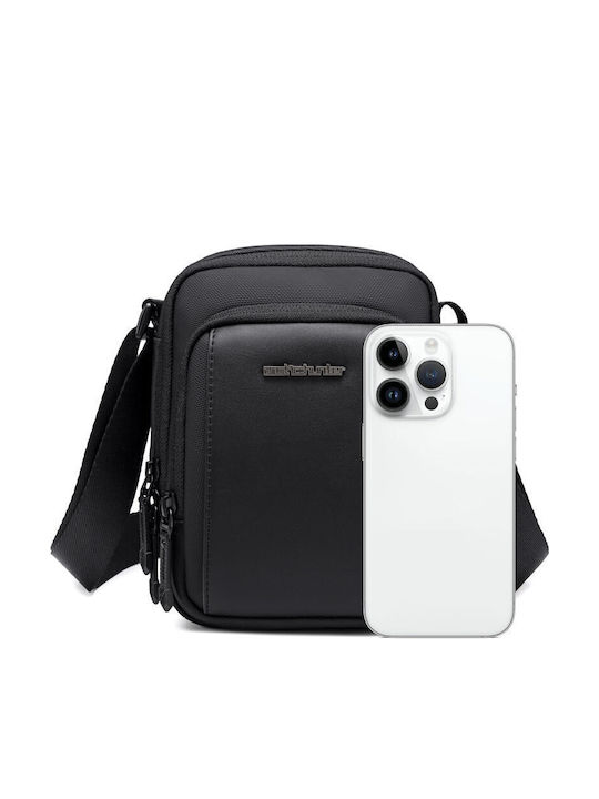 Herren Schulter / Crossbody Tasche Grau