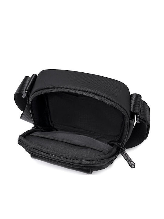 Herren Schulter / Crossbody Tasche Grau