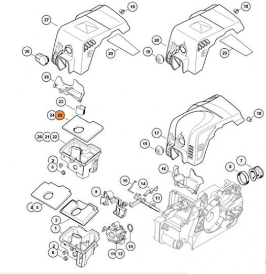 Φίλτρο Αέρα Aus Nz Stihl 1130-124-0801