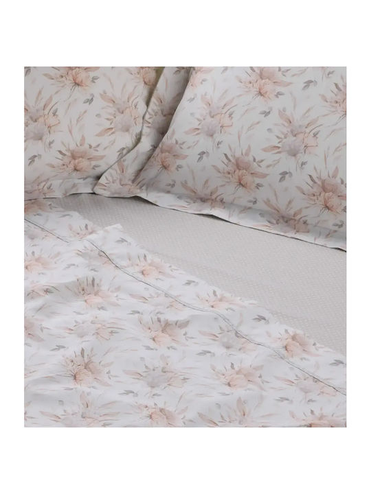 Das Home Daily Σετ Σεντόνια Υπέρδιπλα 240x260εκ. Cream (4τμχ)