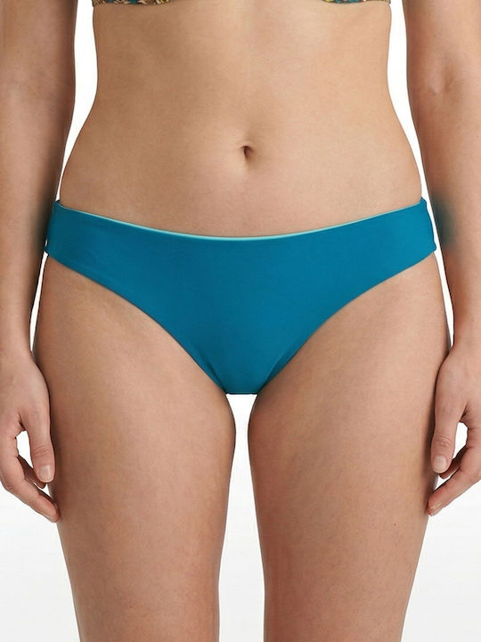 Plus Size Women's Bikini Swimsuit Underwire Boho Flexfit Petrol Blue