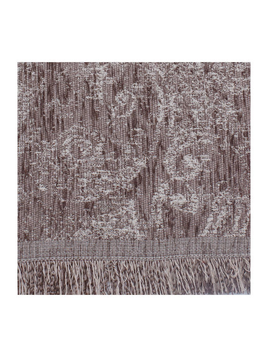 Borea Ines Ριχτάρι Πολυθρόνας Chenille 180x180εκ. Καφέ