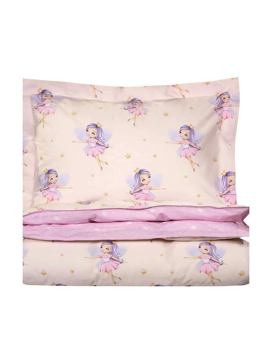 Greenwich Polo Club Essential 8868 Kids Duvet Cover Set Single with Pillowcase Cotton Pink 160x240cm