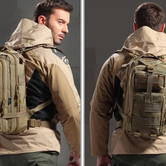 Militärrucksack Schwarz 30lt
