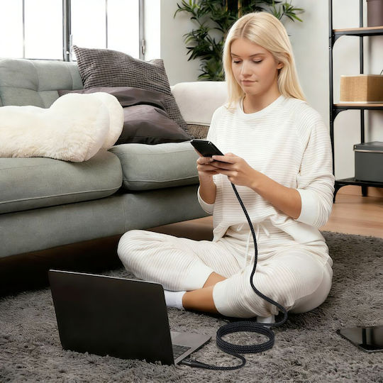 Tech-Protect Ultraboost USB 2.0 Кабел USB-C Мъжки - USB-C 240W Черен 2m