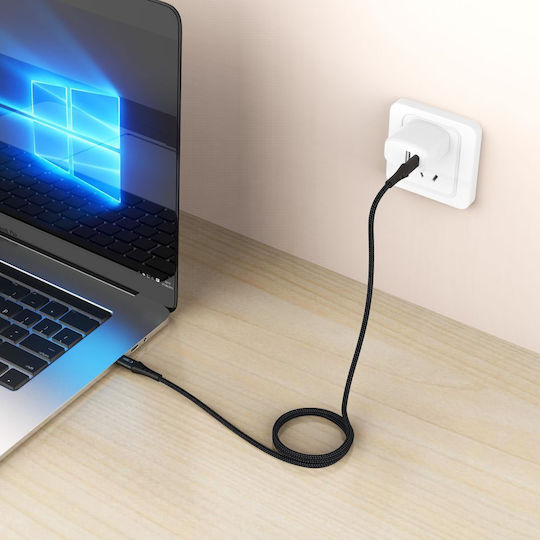 Tech-Protect Ultraboost USB 2.0 Кабел USB-C Мъжки - USB-C 240W Черен 2m