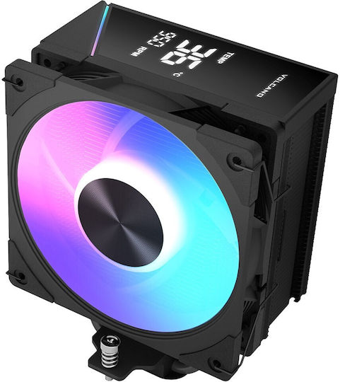 Modecom Volcano 0C T102 LCD CPU Cooler for Socket AM4/AM5/1200/1700 with ARGB Lighting