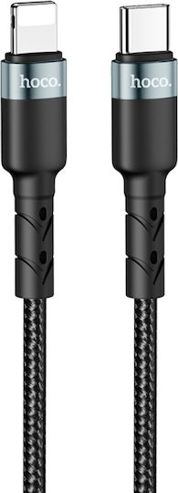 Hoco SU99 Плетен USB-C Мъжки към Lightning Кабел Черен 1м