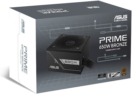 Asus Prime 650W Black Computer Power Supply Full Wired 80 Plus Bronze