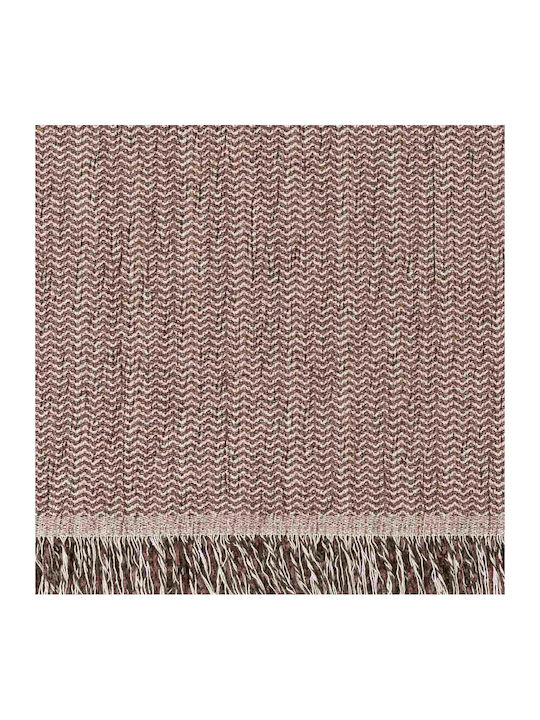 Borea Earth Armchair Throw Chenille 180x180cm Brown