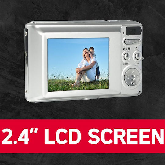 AgfaPhoto DC5500 Compact Φωτογραφική Μηχανή 24MP Ασημί