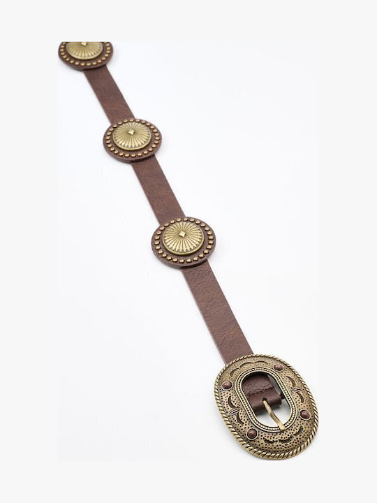 Damen Gürtel Leder Braun