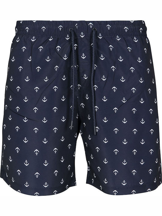 Herren-Bademode Kurze Hosen Anchor Navy mit Muster