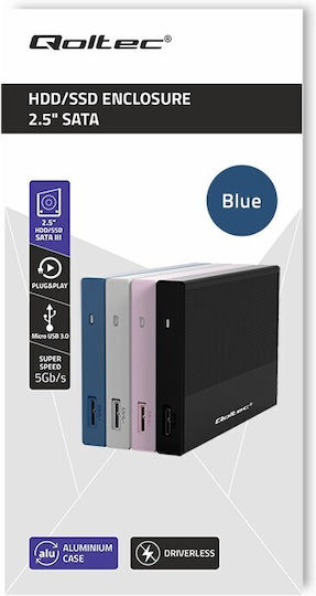 Qoltec 52276 Schutzhülle Blau