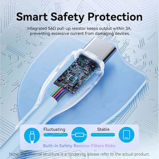 Vention USB 2.0 Cable USB-C male - USB-A 18W Λευκό 0.25m CTWWC