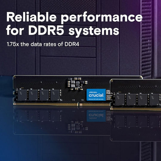 Crucial DDR5 with 1x32GB Module and Speed 5600 for Desktop