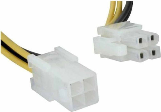 Powertech 4-Pin EPS - 8-Pin EPS Kabel 0.2m Mehrfarbig (CAB-W007)