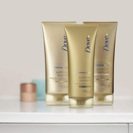 Dove Derma Spa Summer Revived Loțiune Autobronzantă de Corp Ușoară / Medie 200ml